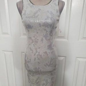 NEW Rachel Ray Silver Sequin Mesh PromDress Size 2